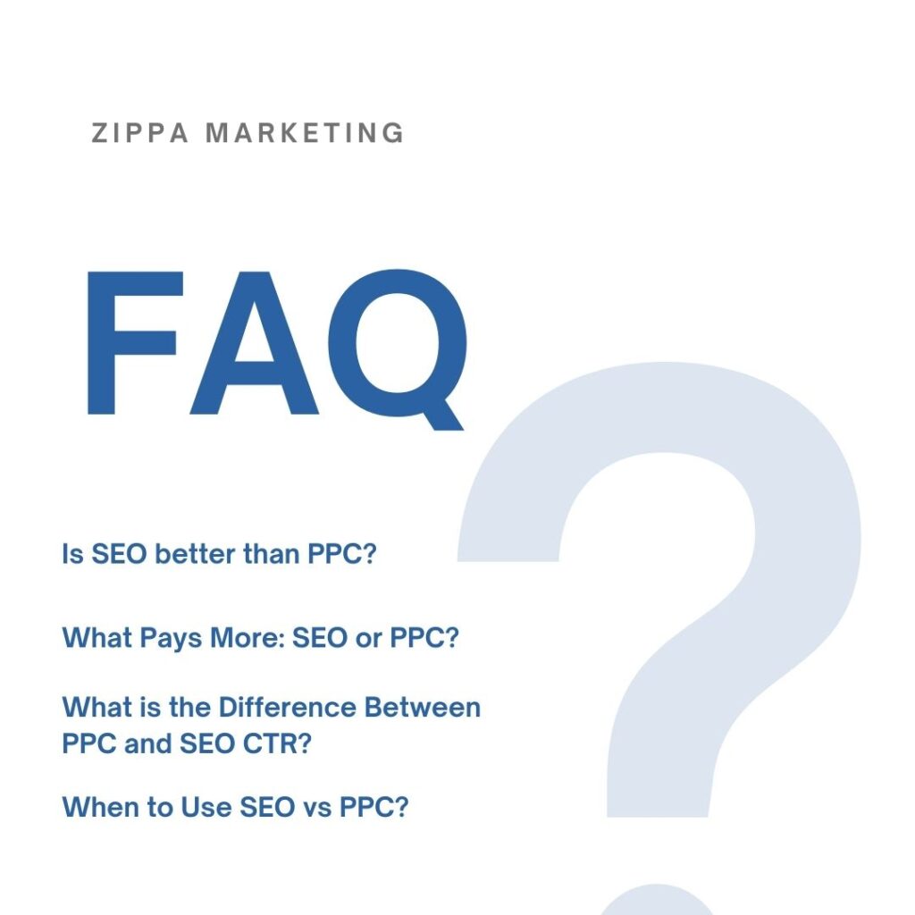 SEO vs PPC - FAQs